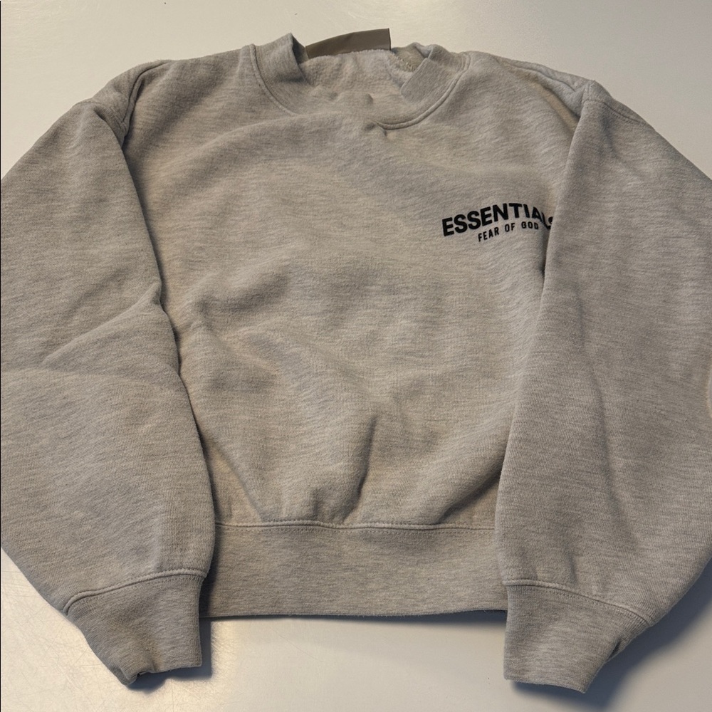 Fear of God Essentials Gray Kids Sweatshirt